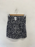 Stunning Ann Summers Mini Skirt UK 14 Grey leopard print shaping CW566