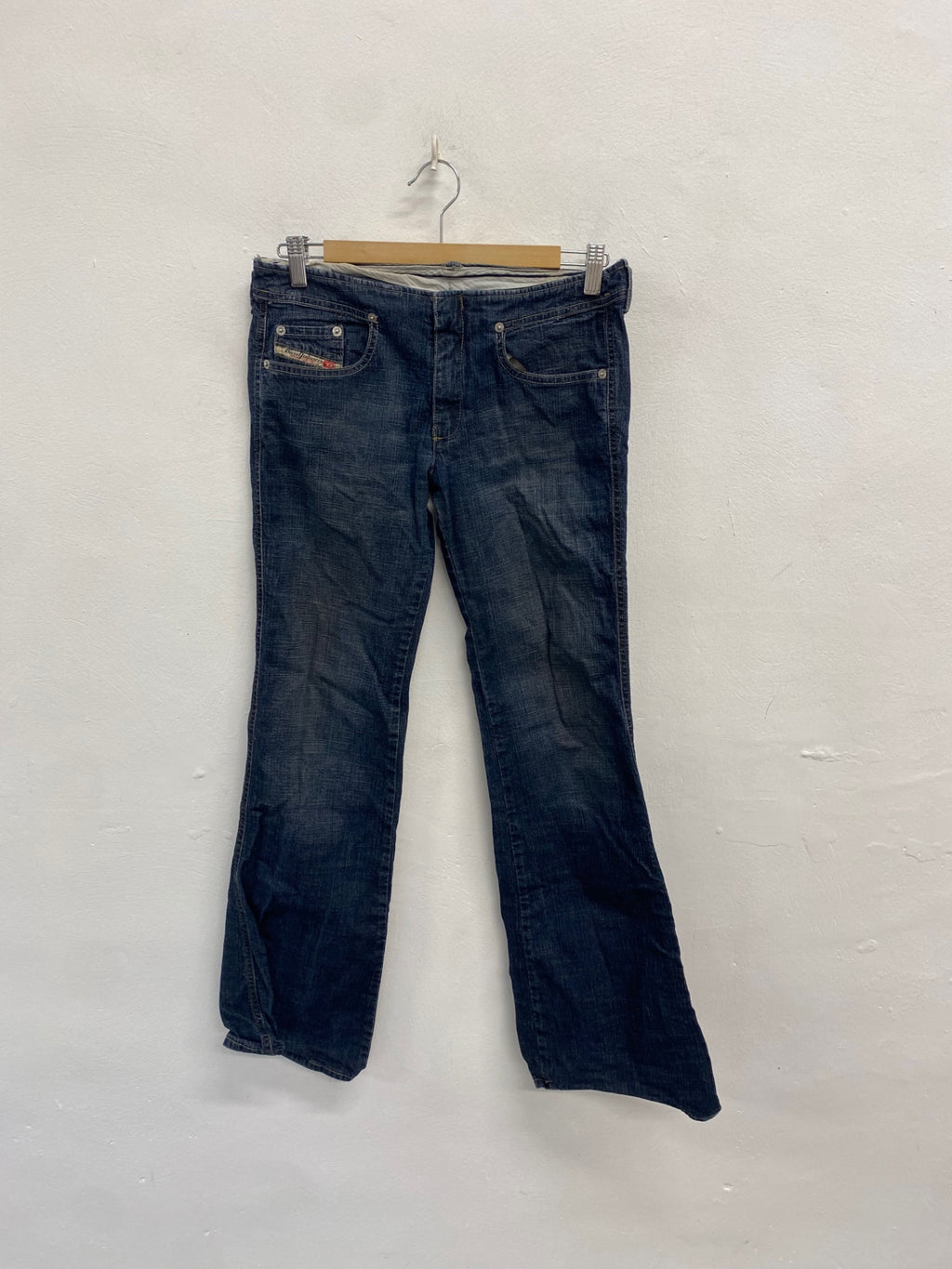 Stunning Diesel STRIPP Jeans W28" Navy low waisted flare SD553
