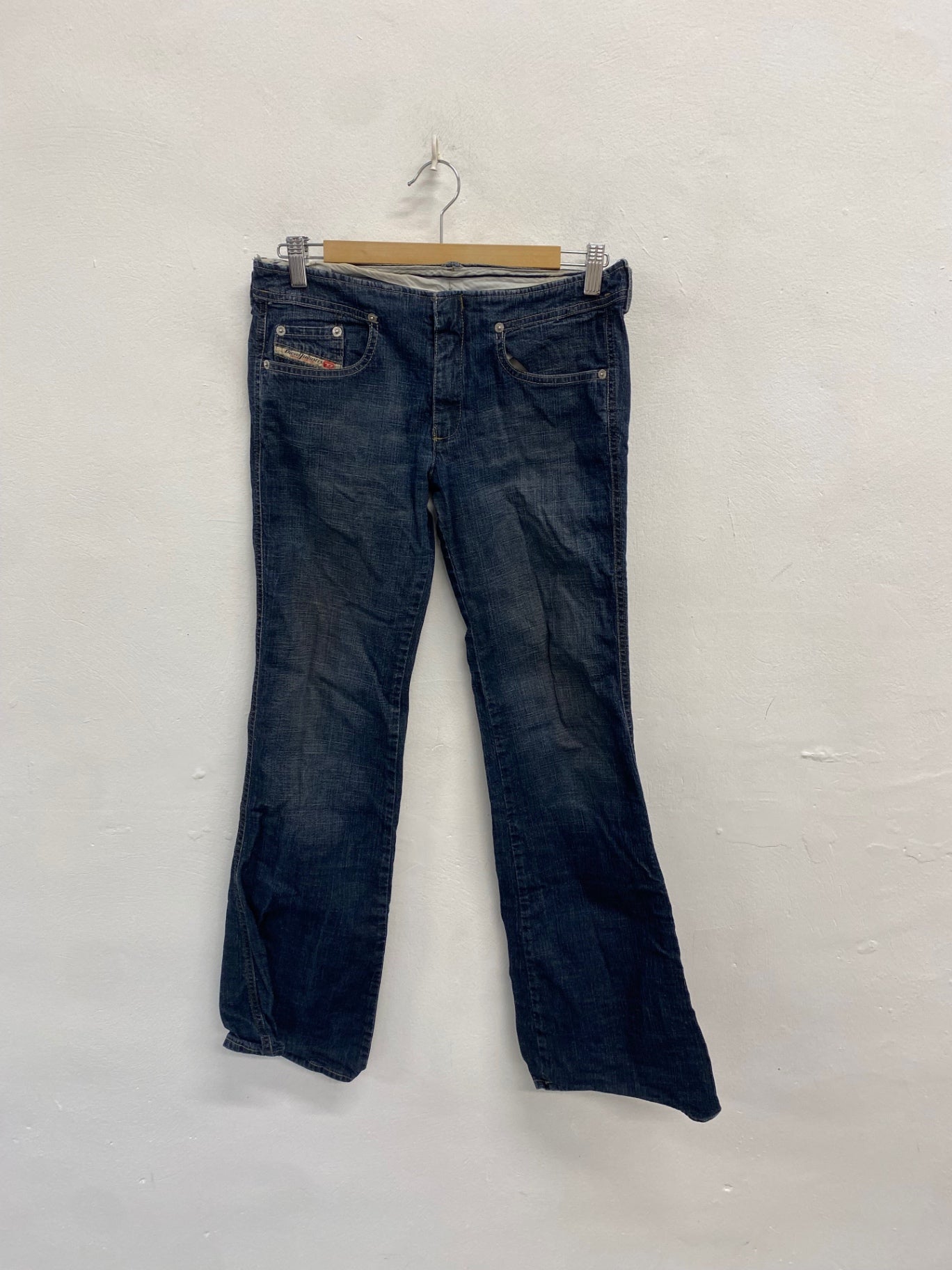 Stunning Diesel STRIPP Jeans W28" Navy low waisted flare SD553