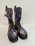 Stunning Dr. Martens wanderlust haggar Knee high Boots Uk 6 Multicolor floral CV565