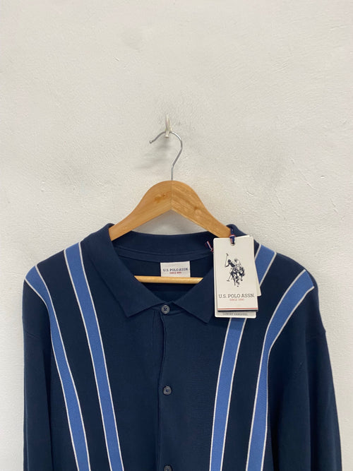 Classic U.S. Polo Assn Polo Shirt UK XXL Navy blue knit CW566