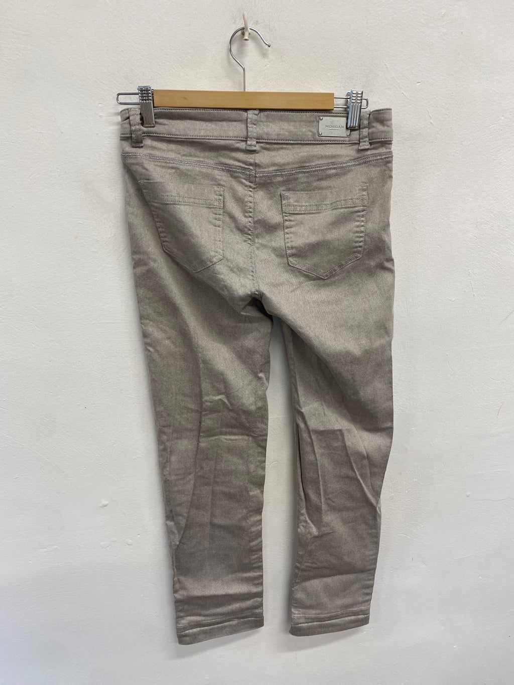 Stunning Morgan De Toi Skinny jeans UK 10 Grey silver stylish CV565