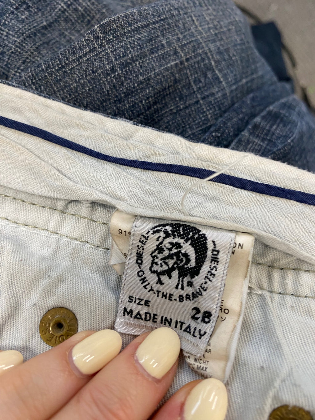 Stunning Diesel STRIPP Jeans W28" Navy low waisted flare SD553