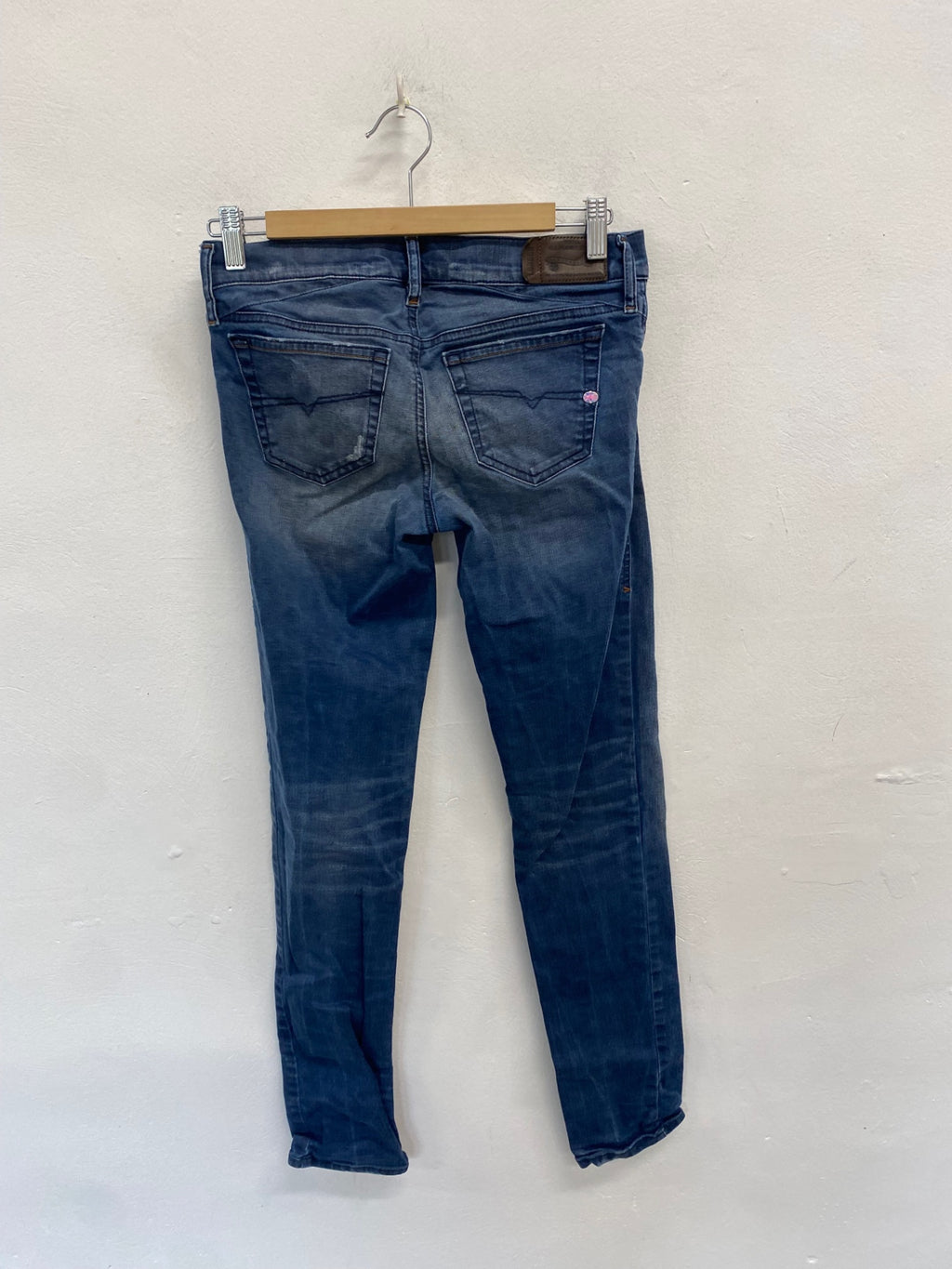 Stunning Diesel Skinny jeans y2k distressed W27” Blue CV565
