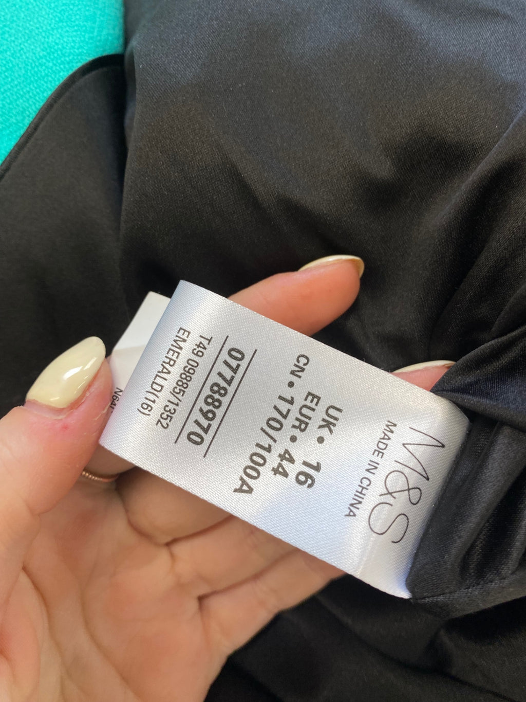 Stunning Marks & Spencer Longline jacket UK 16 Turquoise vibrant CW566