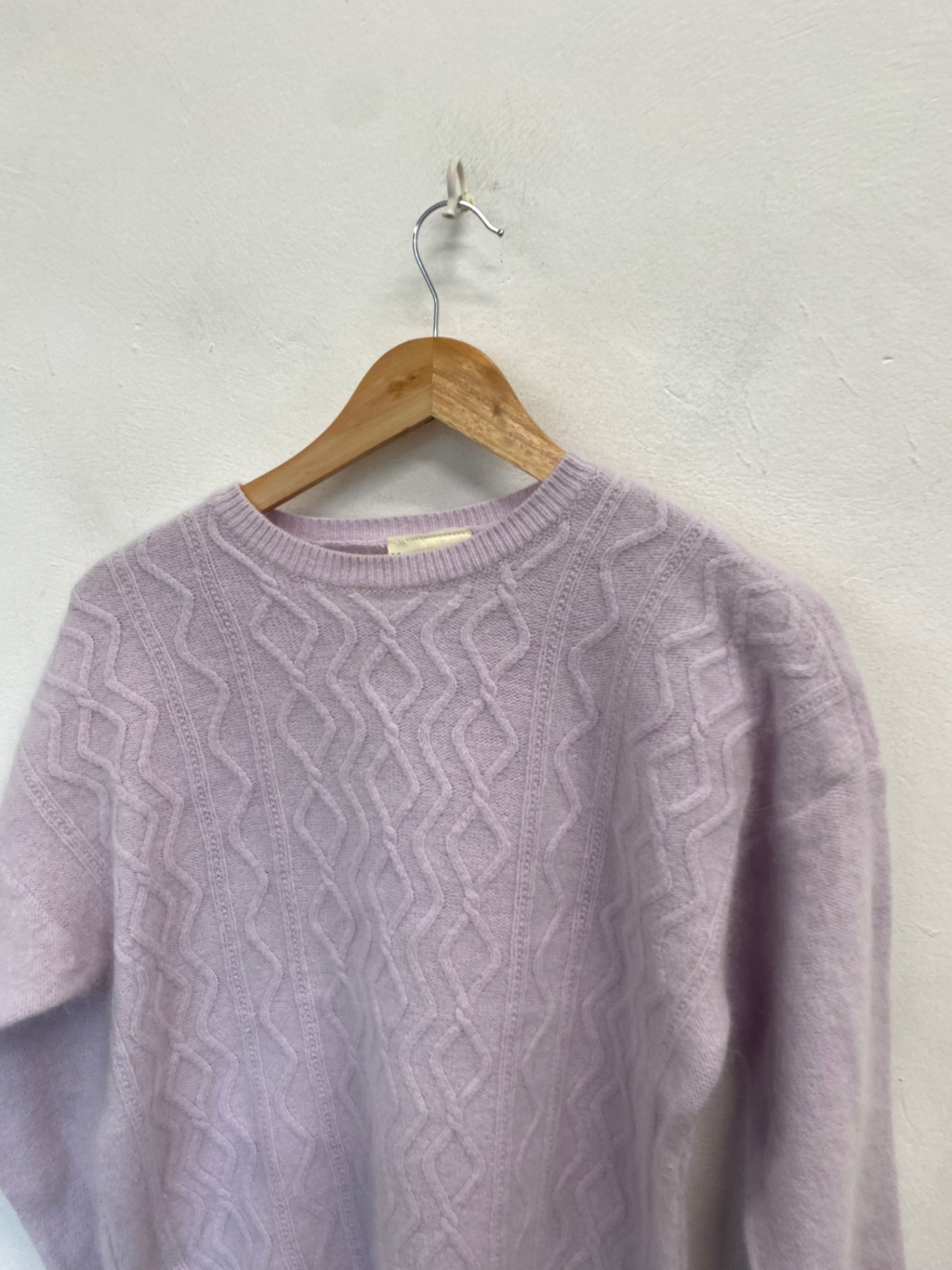 Stunning Murray Brothers Knitted jumper UK 14/16 Lilac wool CW566