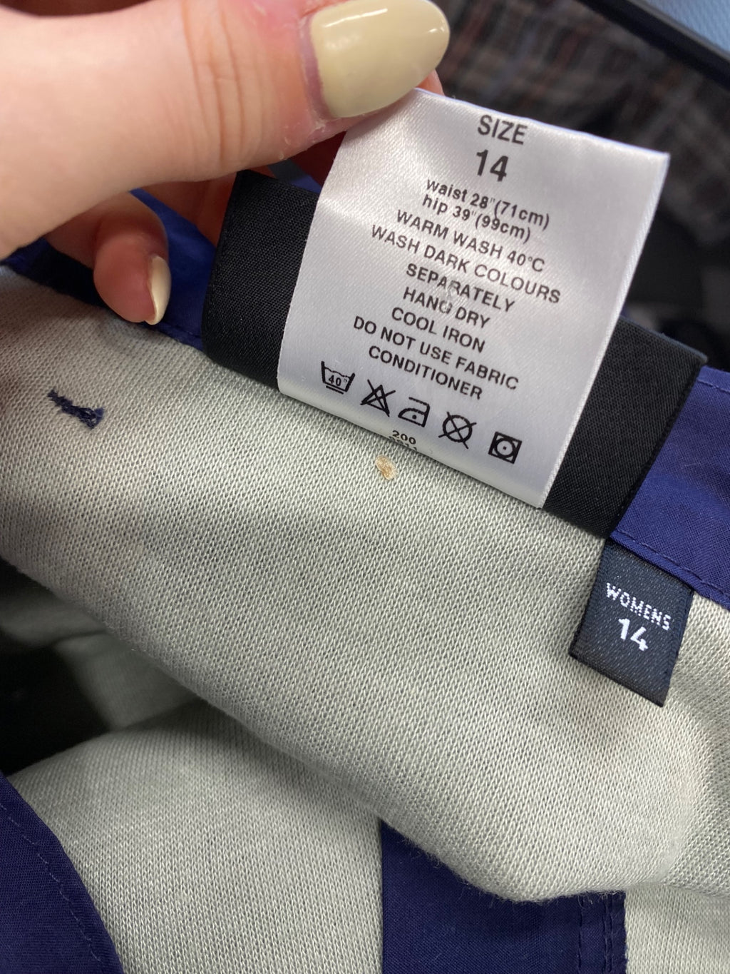 Stunning Rohan winter bags Straight trousers UK 14 Navy Blue CW566