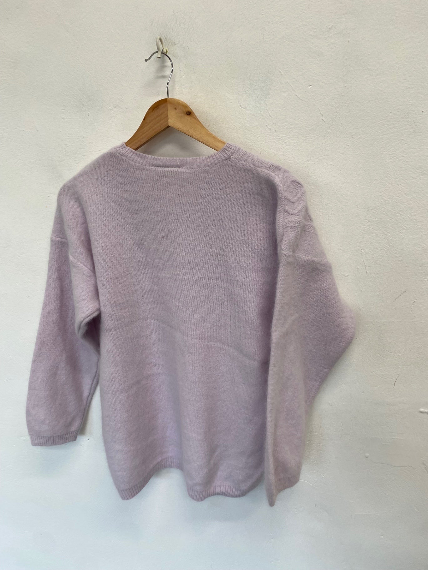 Stunning Murray Brothers Knitted jumper UK 14/16 Lilac wool CW566
