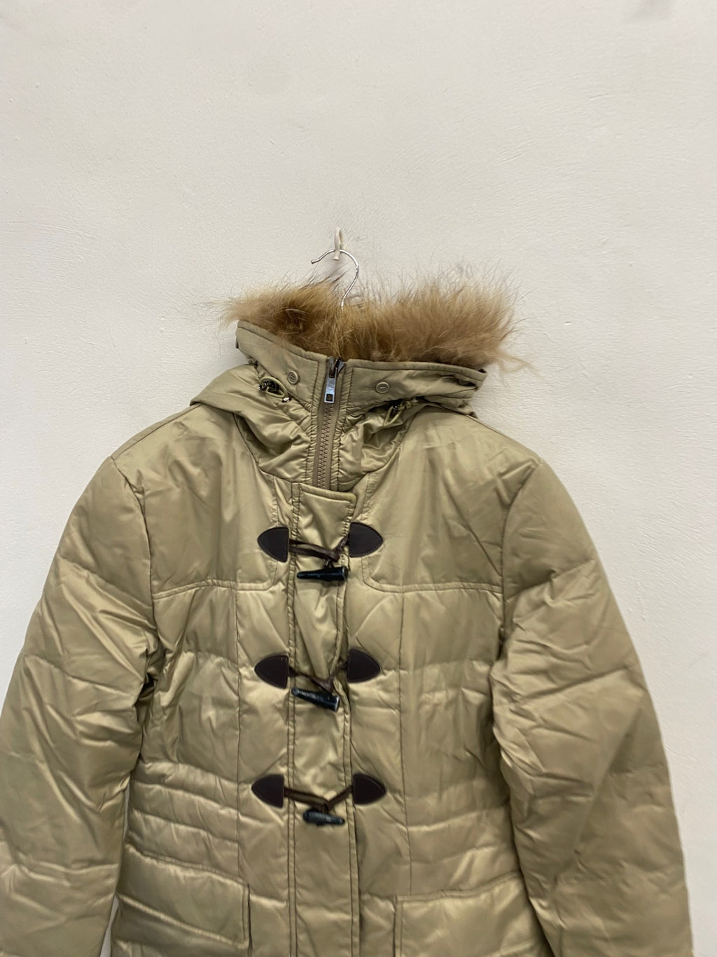 Stunning Kennet street down feathered Puffer Jacket UK 18-20 Beige
