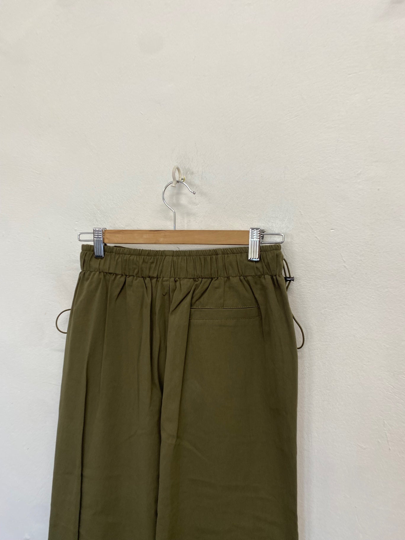 Stunning Divichi Harem trousers UK 8 Khaki rave CW566