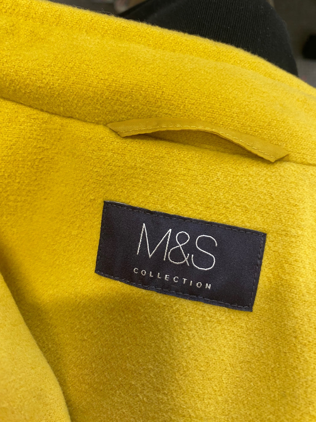 Stunning Marks & Spencers Peacoat UK 18 Yellow CW566