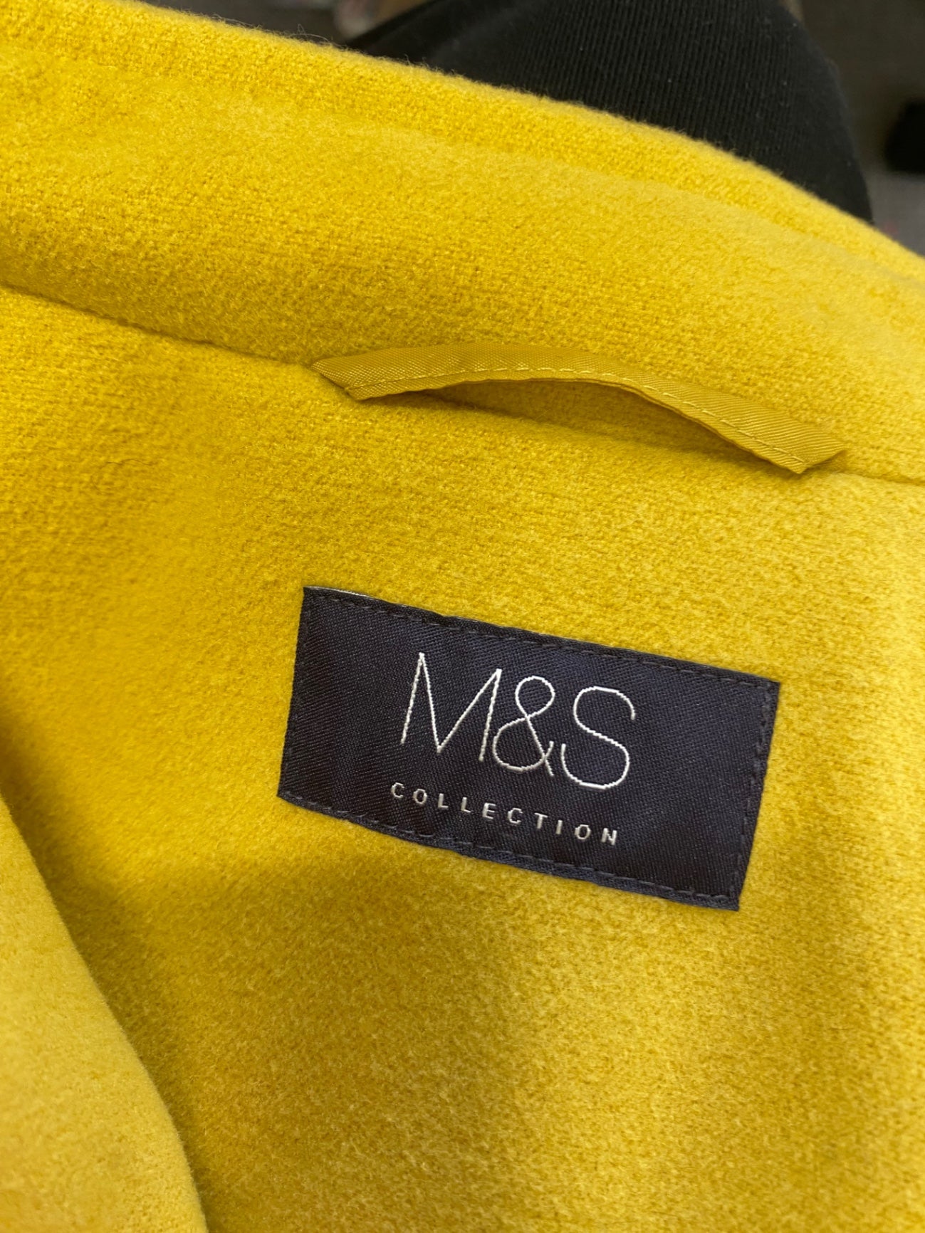 Stunning Marks & Spencers Peacoat UK 18 Yellow CW566
