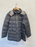 Stunning Etage Puffer Jacket UK 16 Grey danish CW566