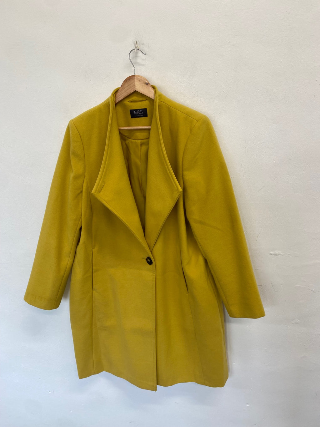 Stunning Marks & Spencers Peacoat UK 18 Yellow CW566