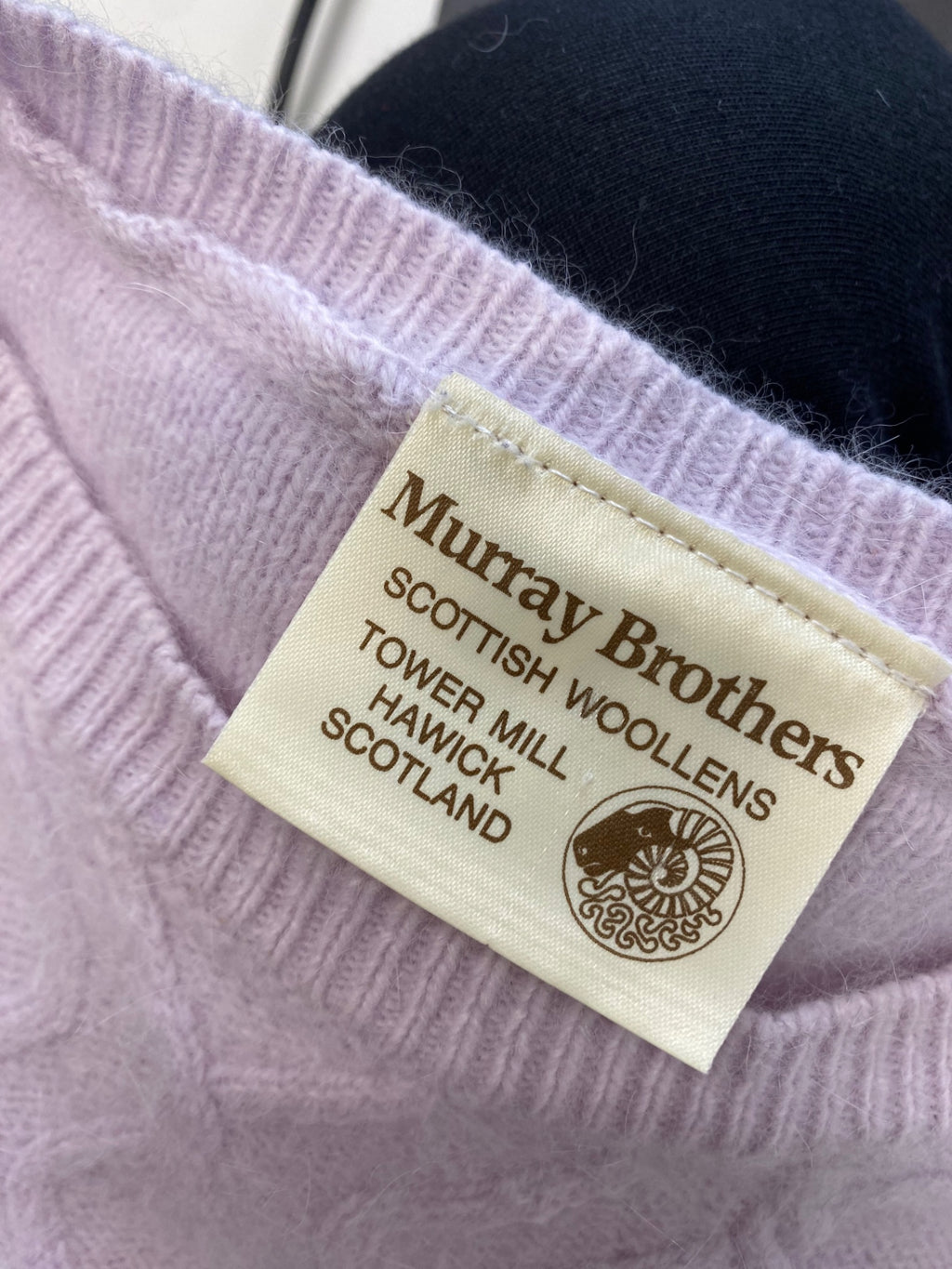 Stunning Murray Brothers Knitted jumper UK 14/16 Lilac wool CW566
