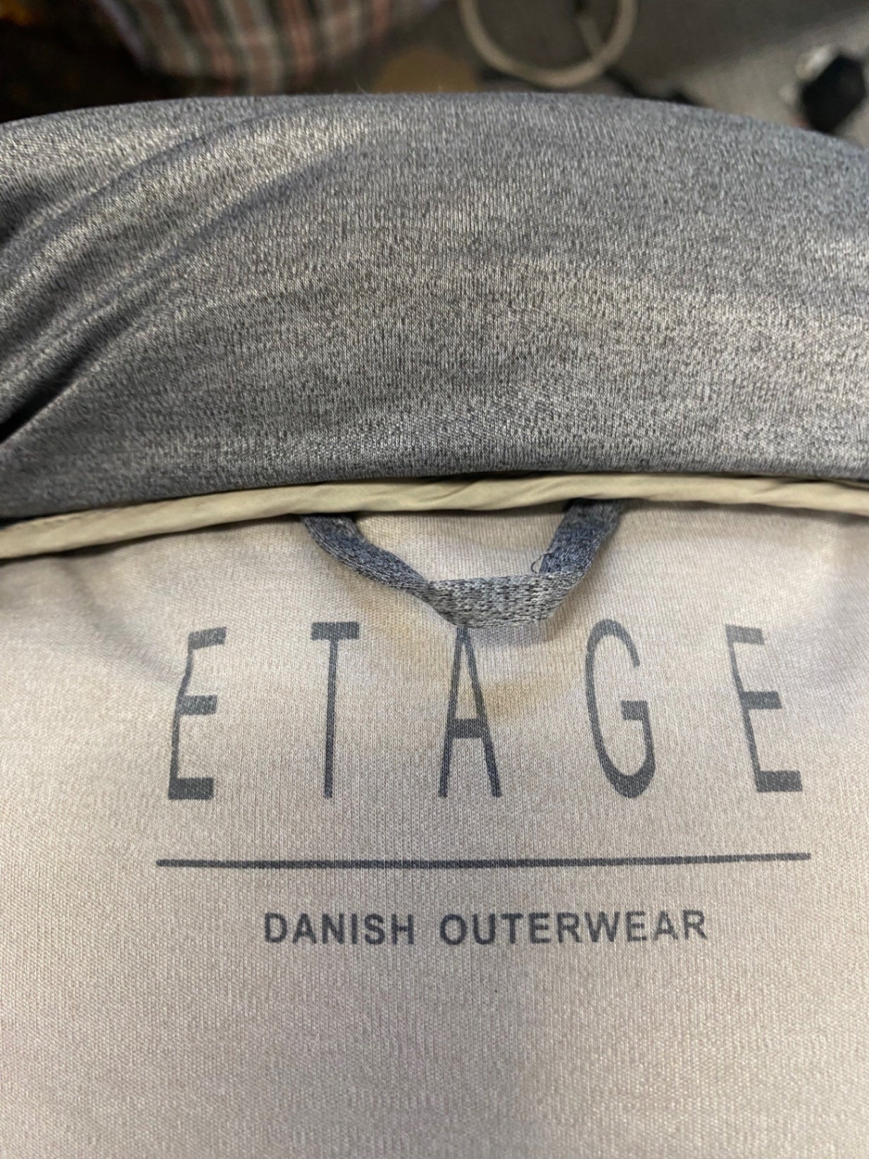 Stunning Etage Puffer Jacket UK 16 Grey danish CW566