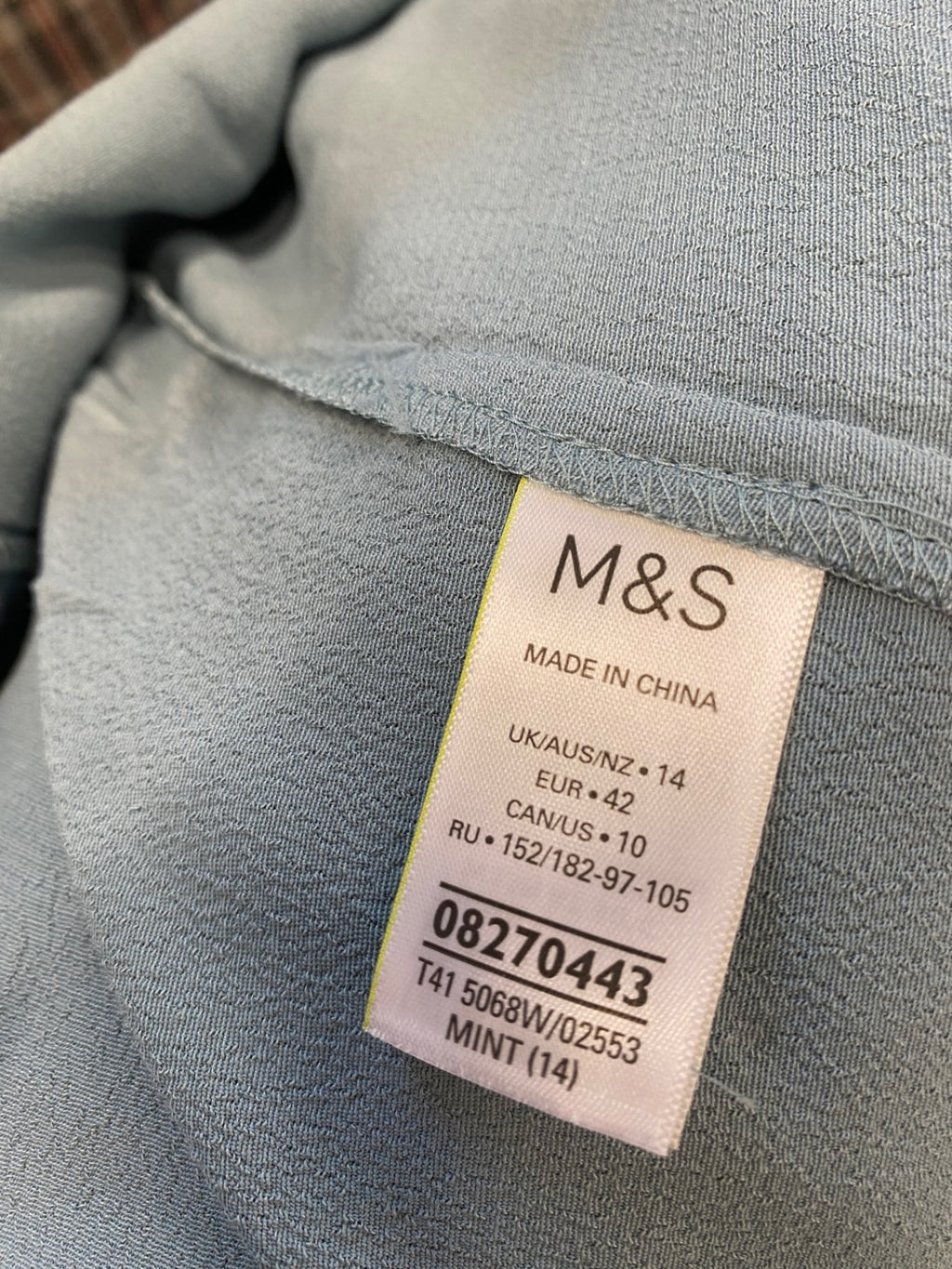 Stunning M&S Collection Shirt UK 14 Mint green CW566