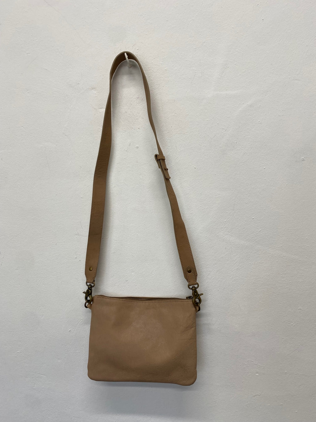 Stunning Next Shoulder Bag leather studded One size Beige CW566