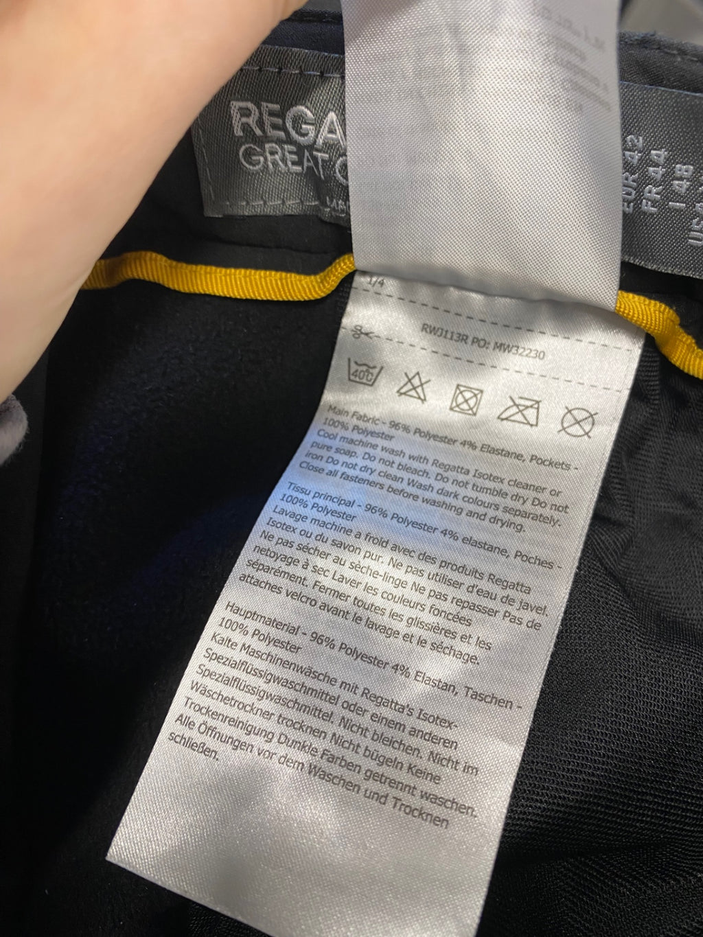 Fabulous Regatta great outdoors walking trousers Joggers UK 16 Black CW566