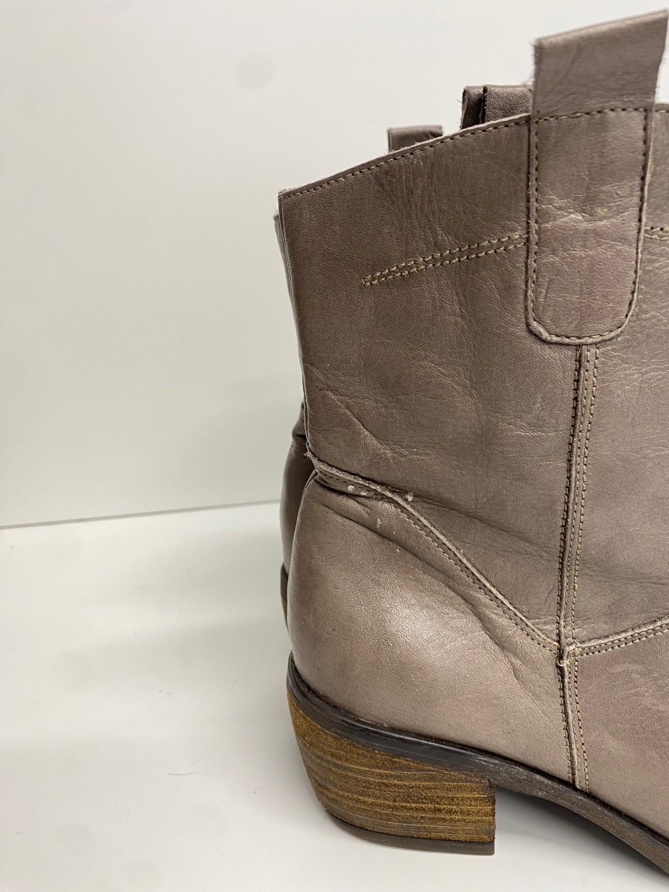 Stunning Paula urban boho leather Cowboy Boots UK 5 Grey CW566