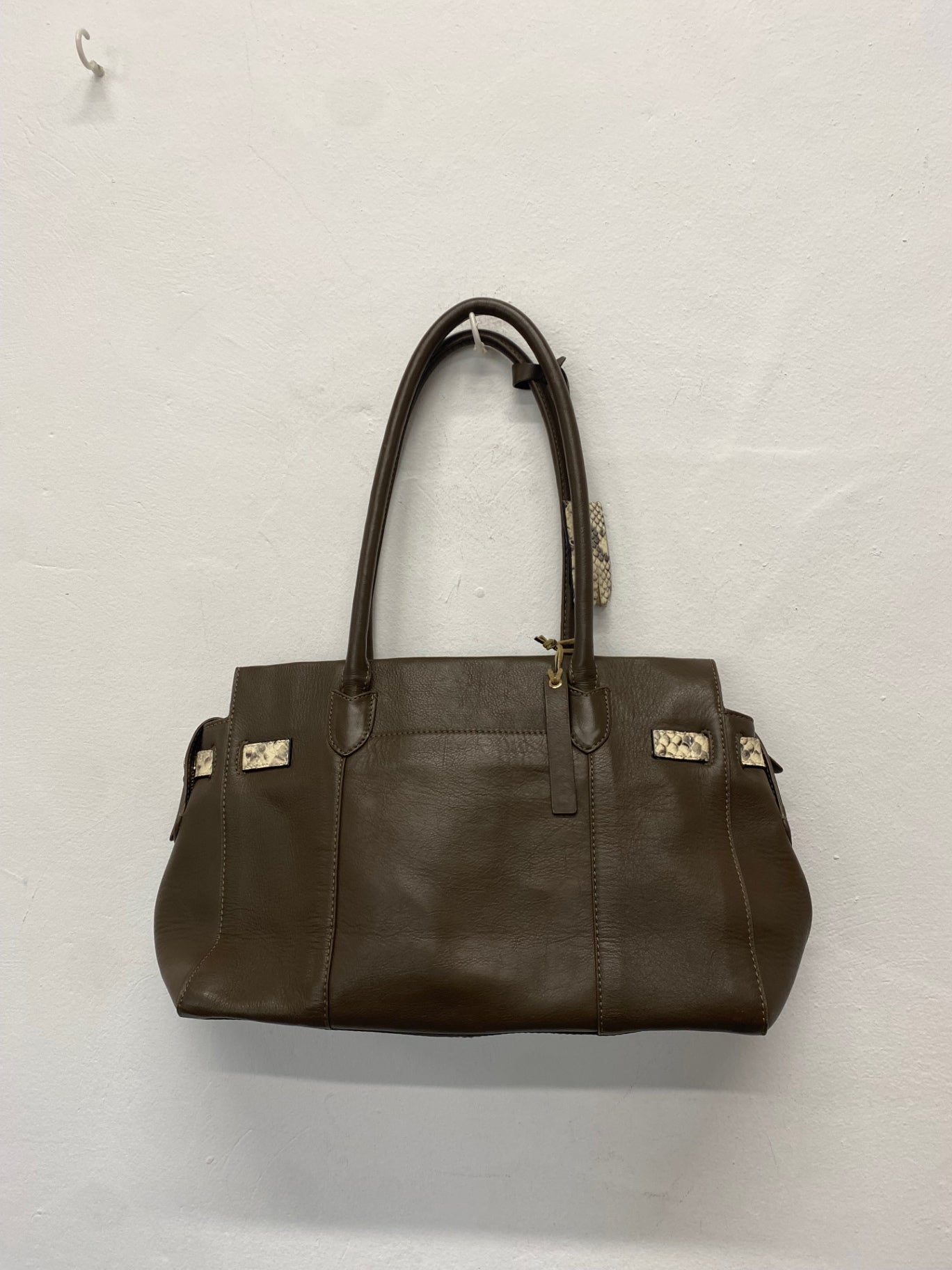 Stunning Paul Costelloe leather Tote Bag One size Brown CW566