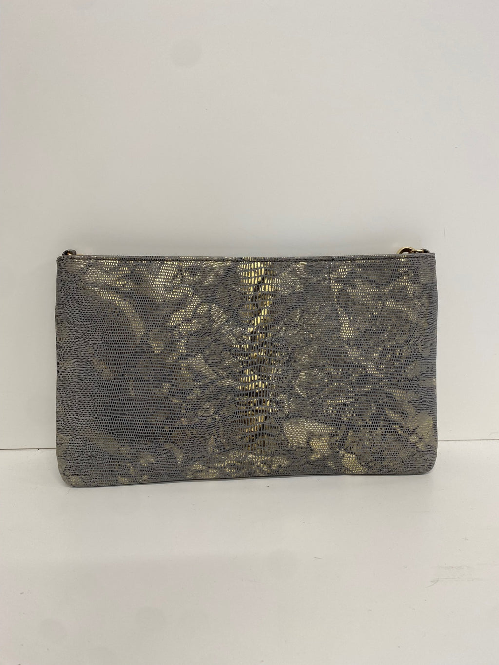 Stunning Paola De Lungo chain Clutch Bag One size Gold Black lace CW566