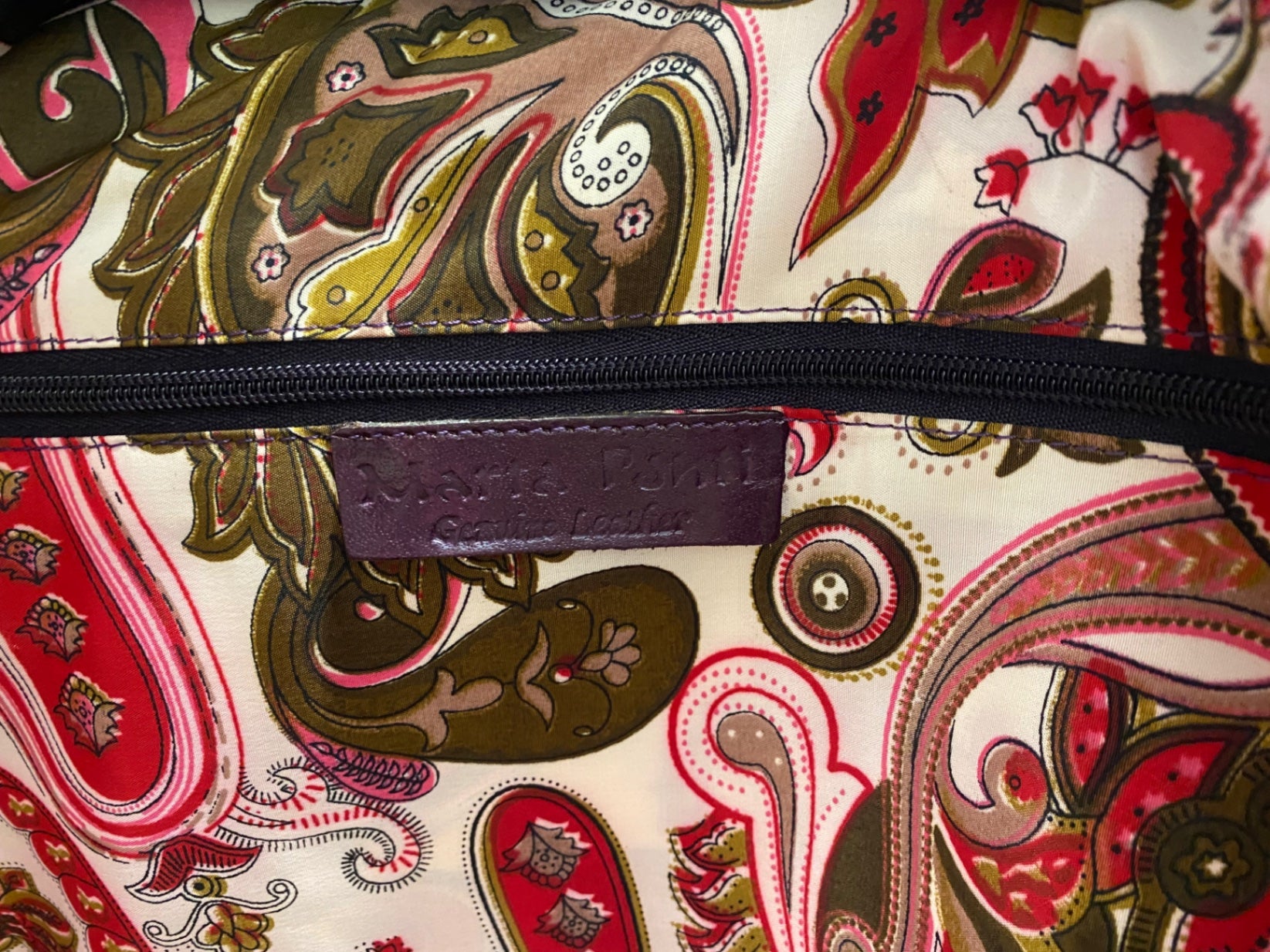 Stunning Marta ponti leather Handbag One size Burgundy snakeprint CW566