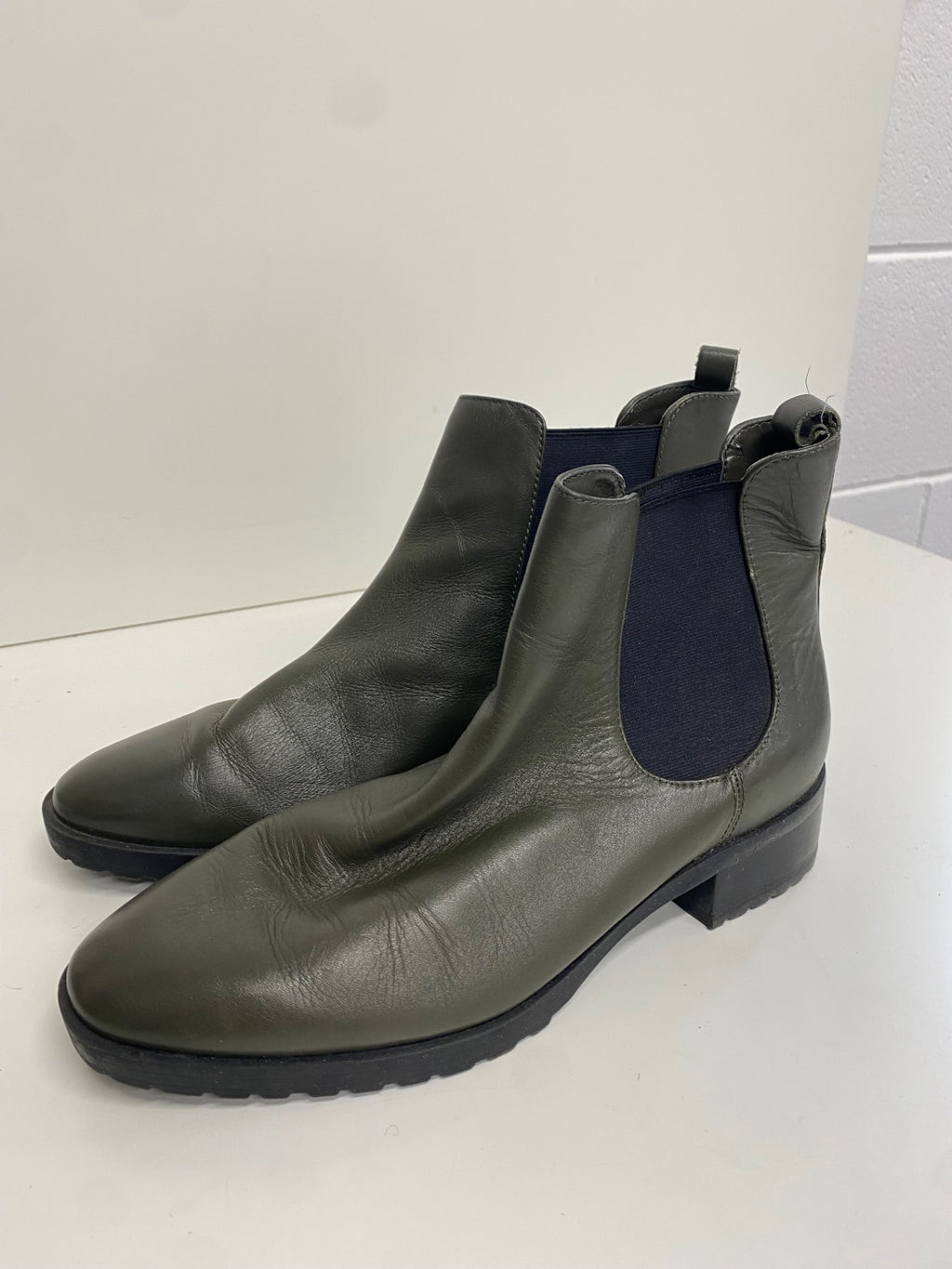 Stunning Autograph Ankle Boots UK 5 Khaki leather CW566
