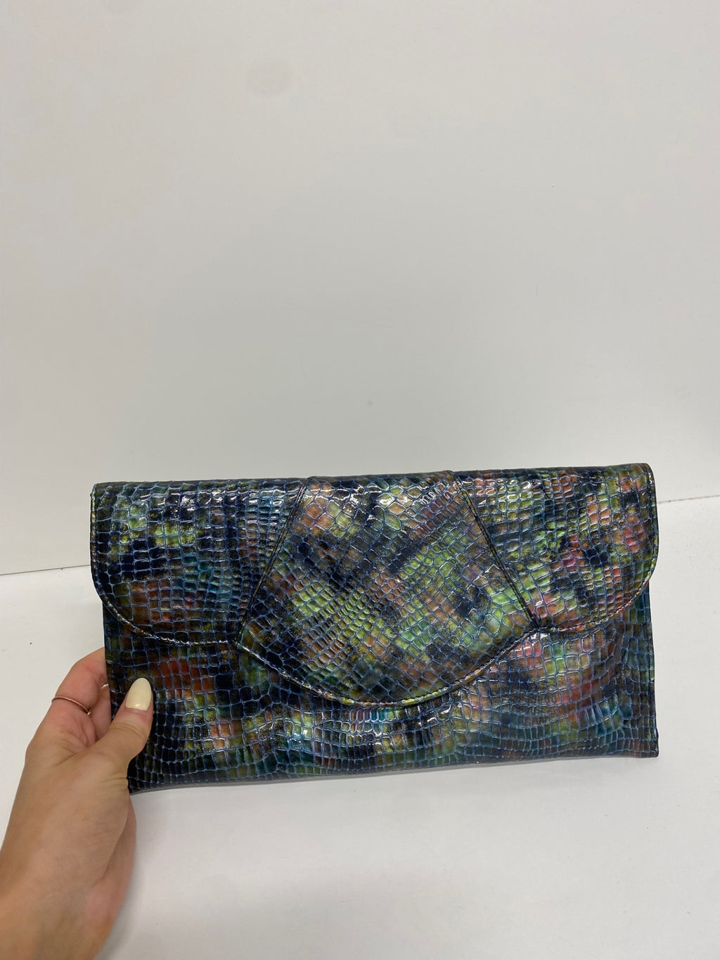 Stunning Renata made in italy Bag & heels UK 5.5 Multicolor snakeprint leather CW566