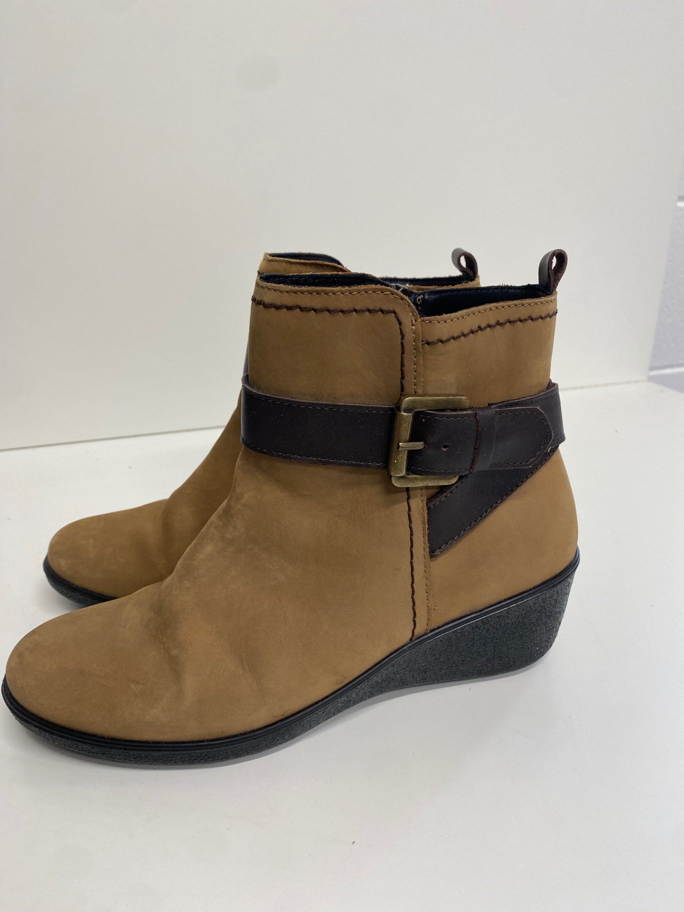 Stunning Hotter Plymouth leather  Ankle Boots UK 5.5 Brown black CW566