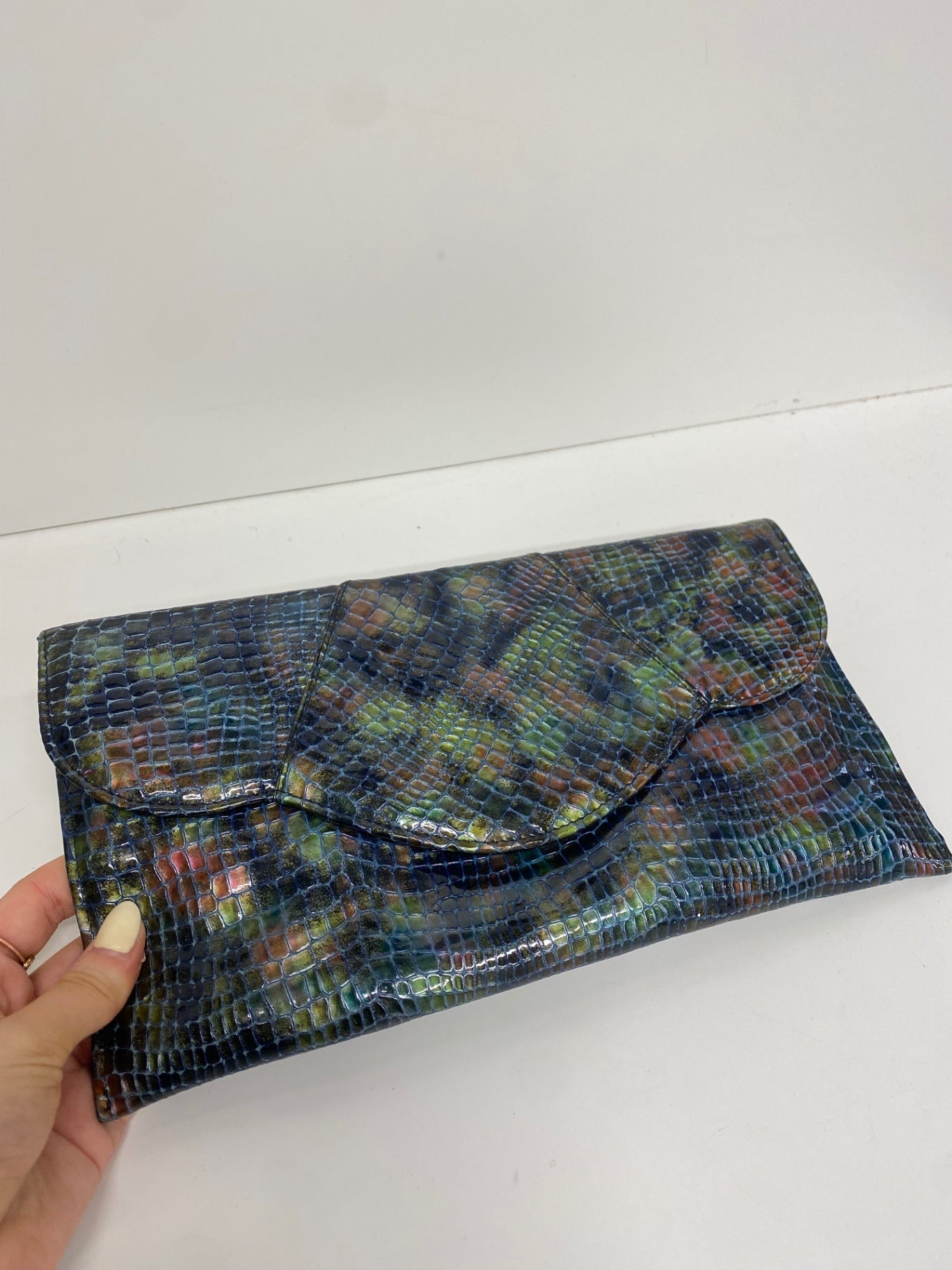 Stunning Renata made in italy Clutch Bag One size Multicolored snakeprint CW566