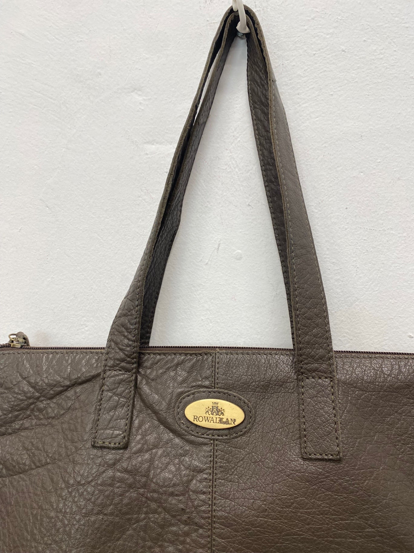 Stunning Rowallan leather Tote Bag One size Brown CW566