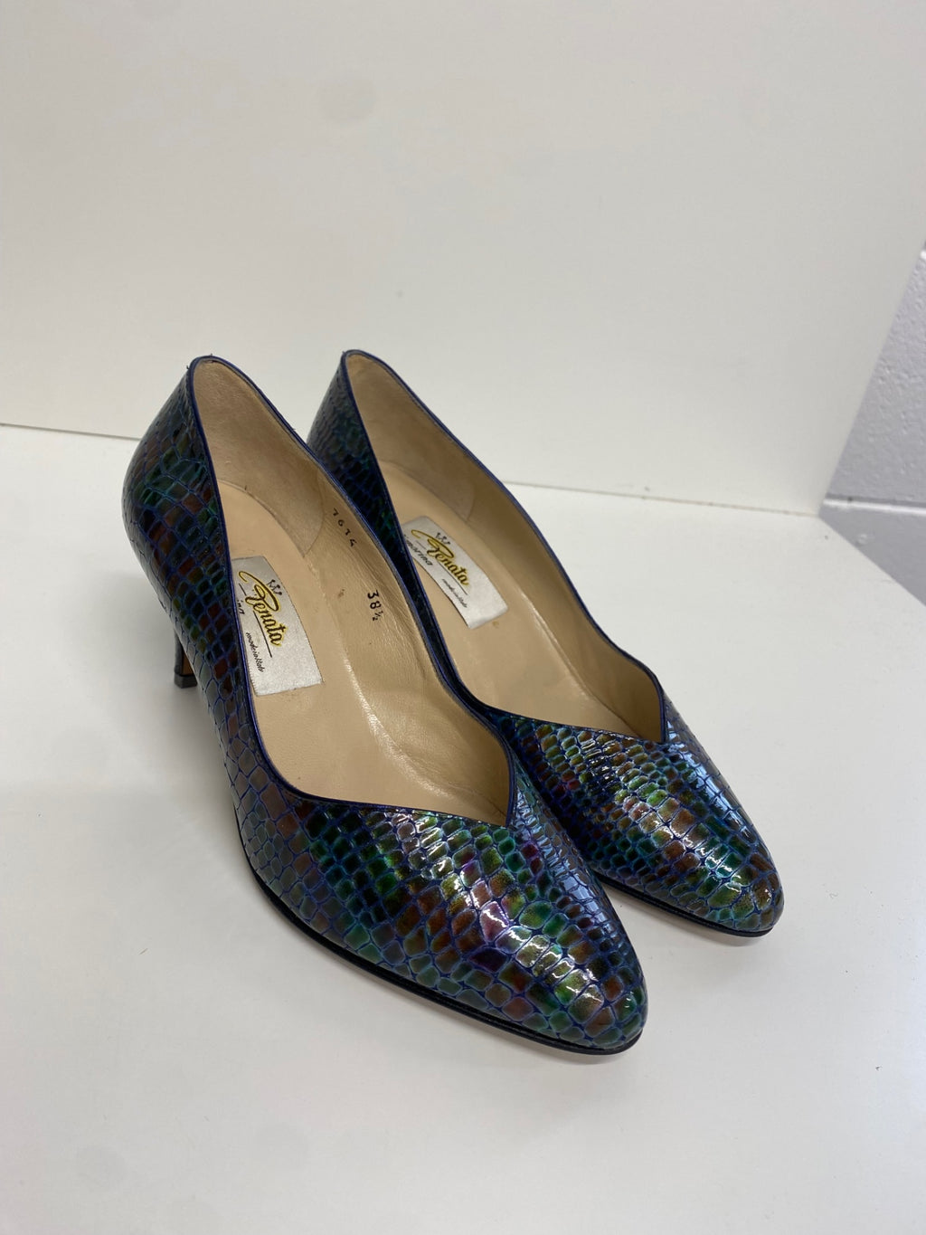 Stunning Renata made in italy Bag & heels UK 5.5 Multicolor snakeprint leather CW566