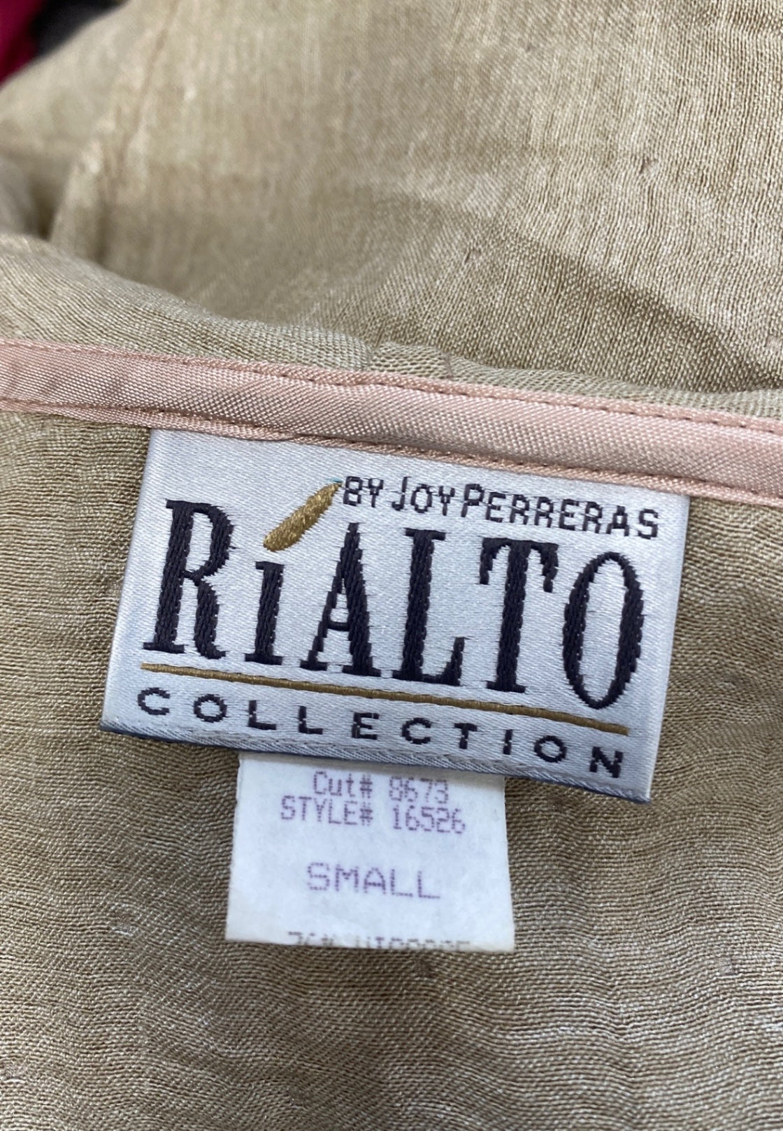 Stunning Joy perreras rialto Blouse Hooded Uk 10 Beige CW566