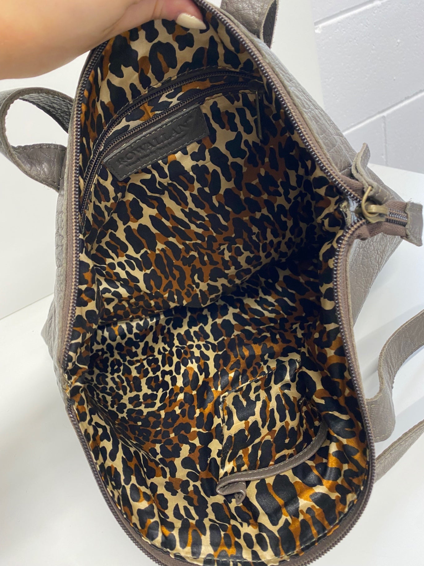 Stunning Rowallan leather Tote Bag One size Brown CW566