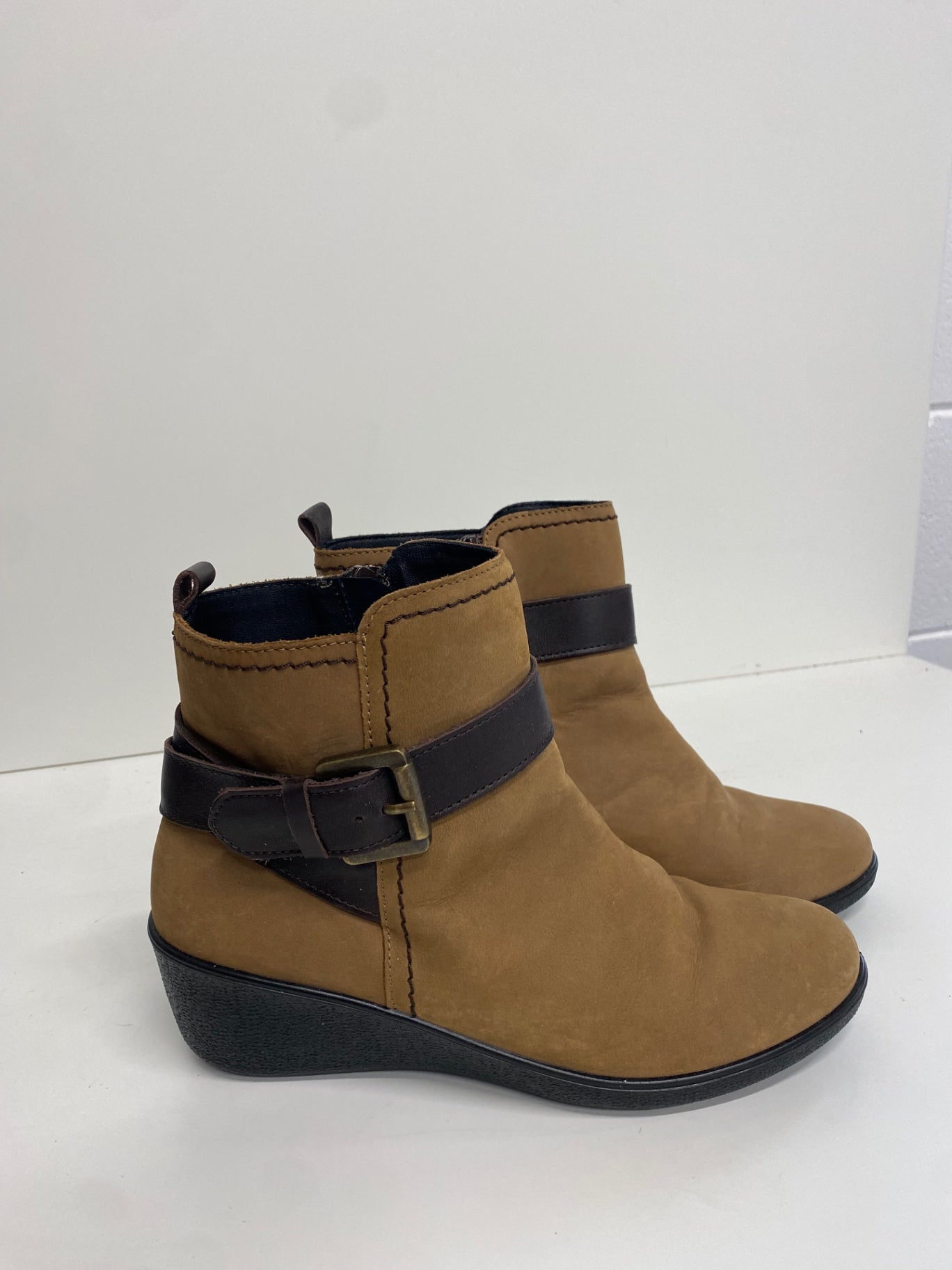 Stunning Hotter Plymouth leather  Ankle Boots UK 5.5 Brown black CW566