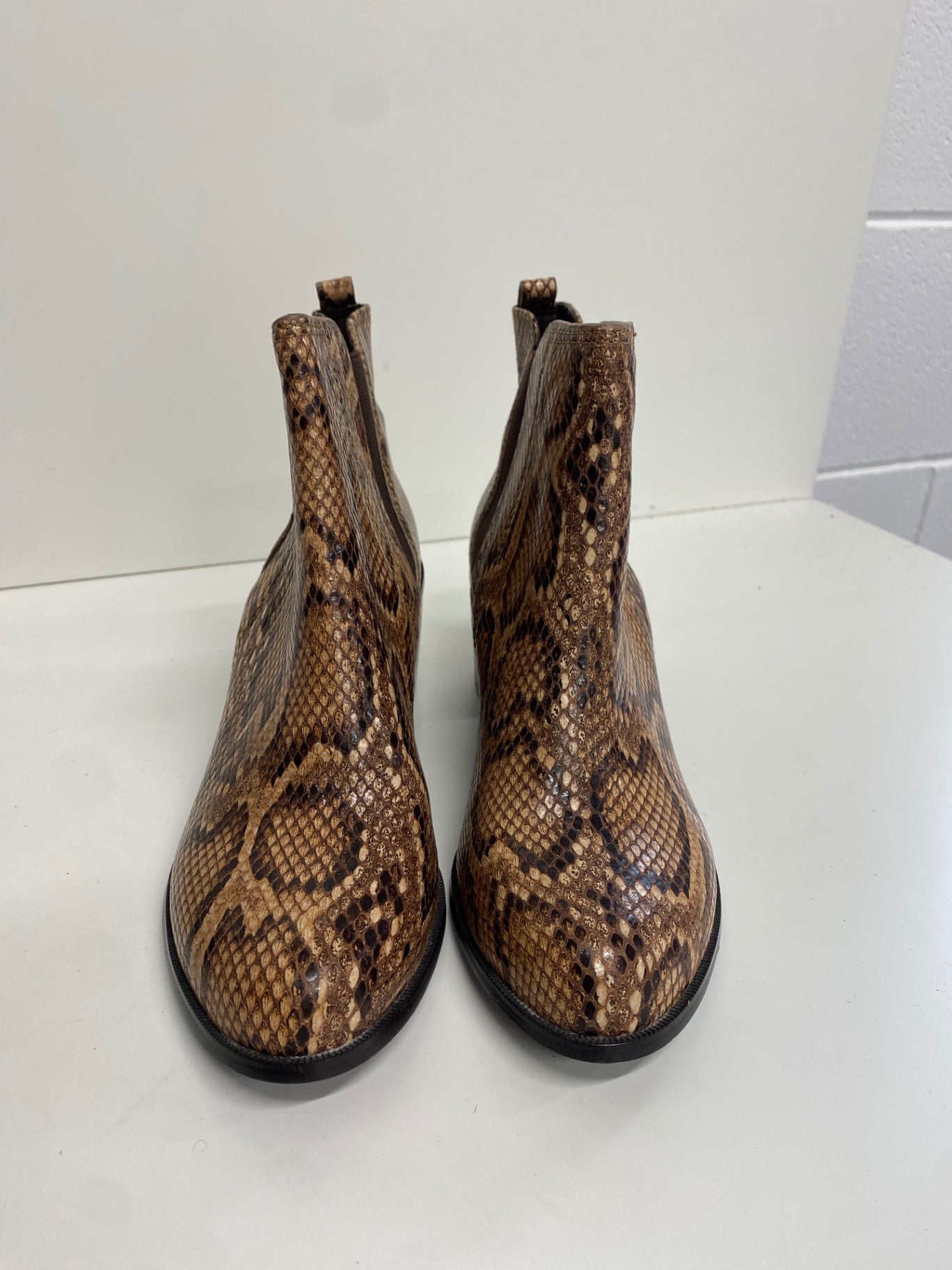 Stunning Autograph Ankle Boots leather UK 5 Brown snakeprint CW566