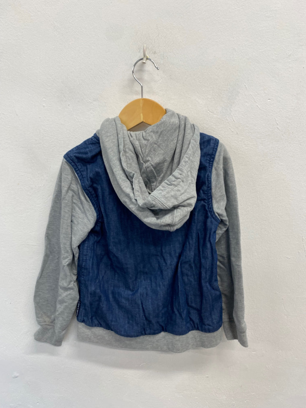 Fabulous kids Polarn O. Pyret Zip Thru Jacket Age 5-6 Grey and Blue SJ567