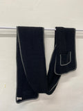 Stunning Kurt Geiger wool blend Scarf One size Black grey pocket SJ567