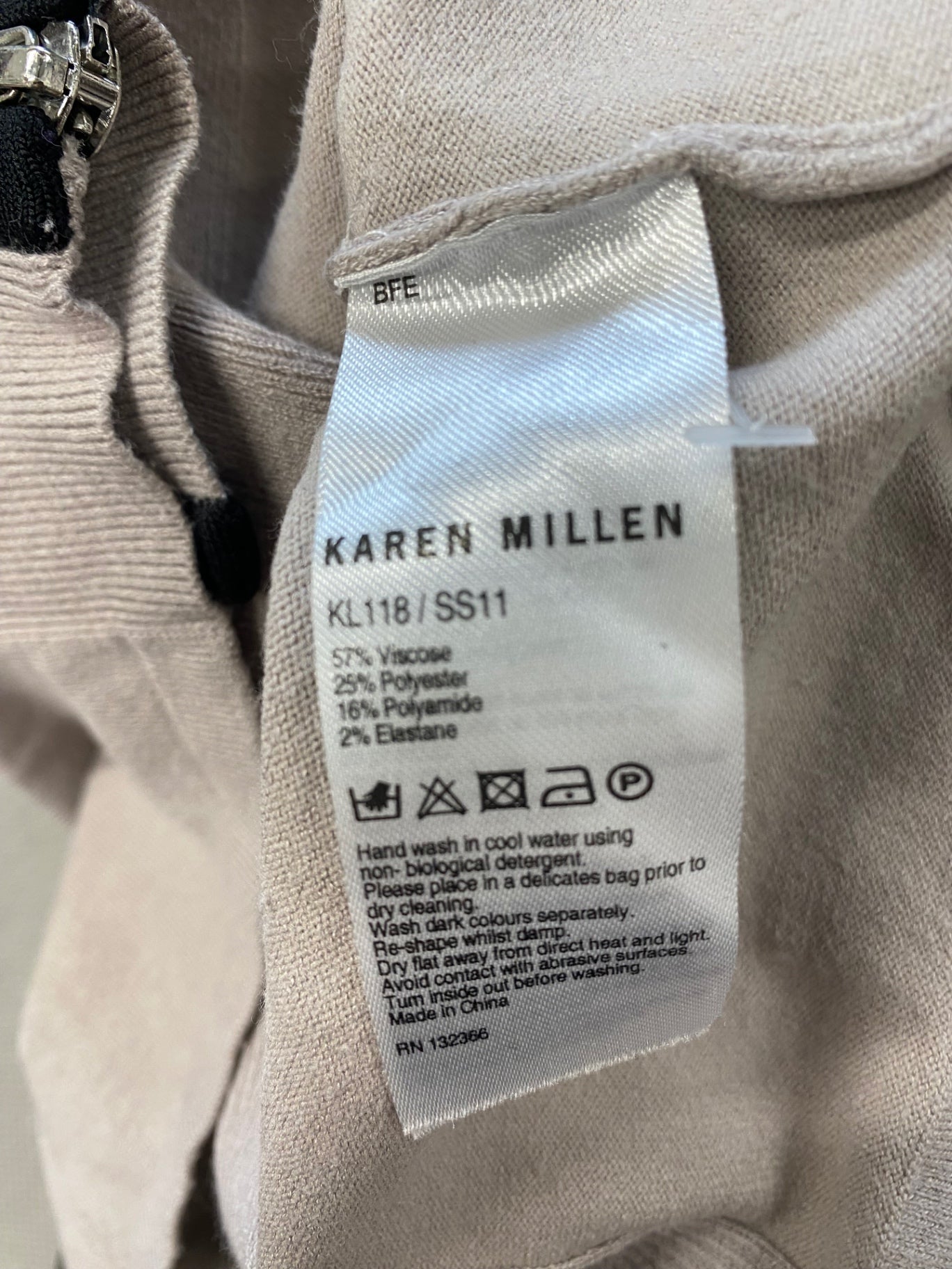 Stunning Karen millen Cardigan Uk 8 Grey black knit SJ567