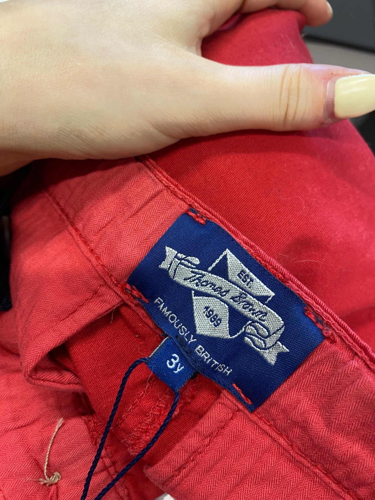 Classic boys Thomas Brown Chino Trousers Age 3 Red SJ567