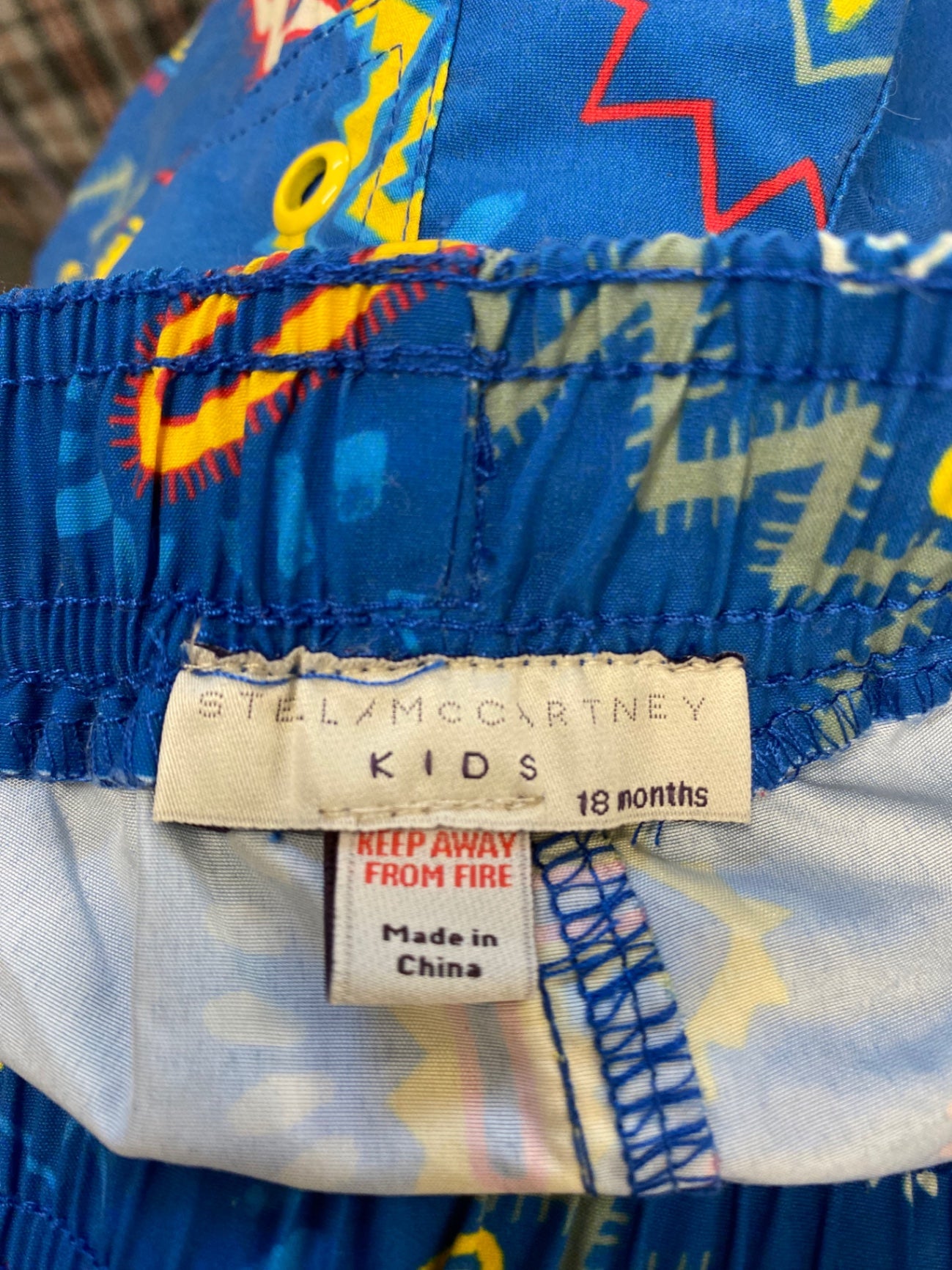 Classic Stella McCartney kids Swim Shorts 18m Blue pattern SJ567