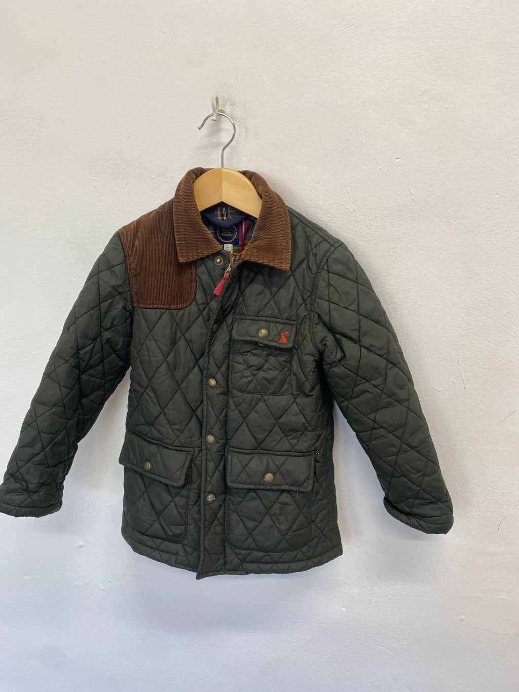 Stunning kids Joules Milford Quilted jacket 6yrs Khaki SJ567