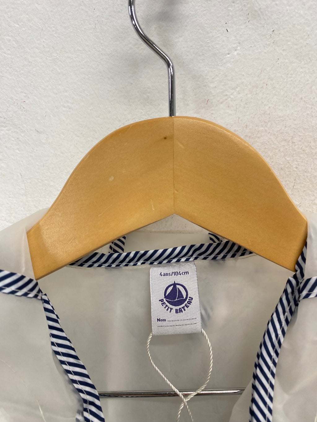 Classic boys Petit bateau Raincoat 4yrs Transparent SJ567