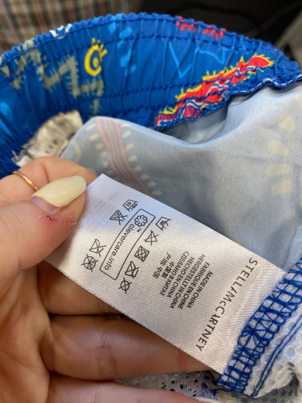Classic Stella McCartney kids Swim Shorts 18m Blue pattern SJ567