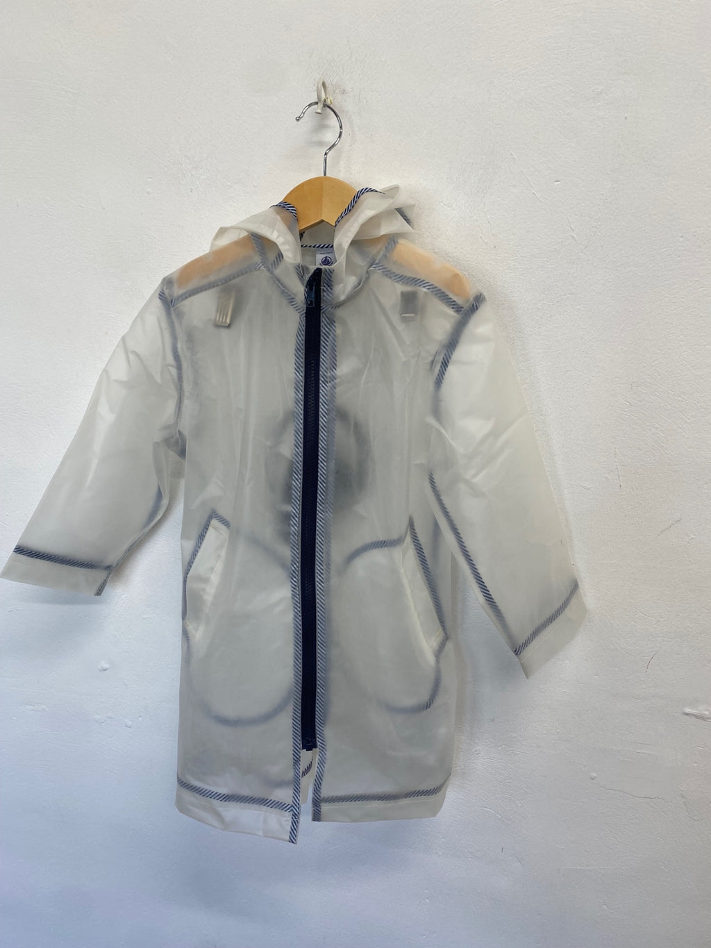 Stunning Petit Bateau Raincoat 6 y transpartent sj567