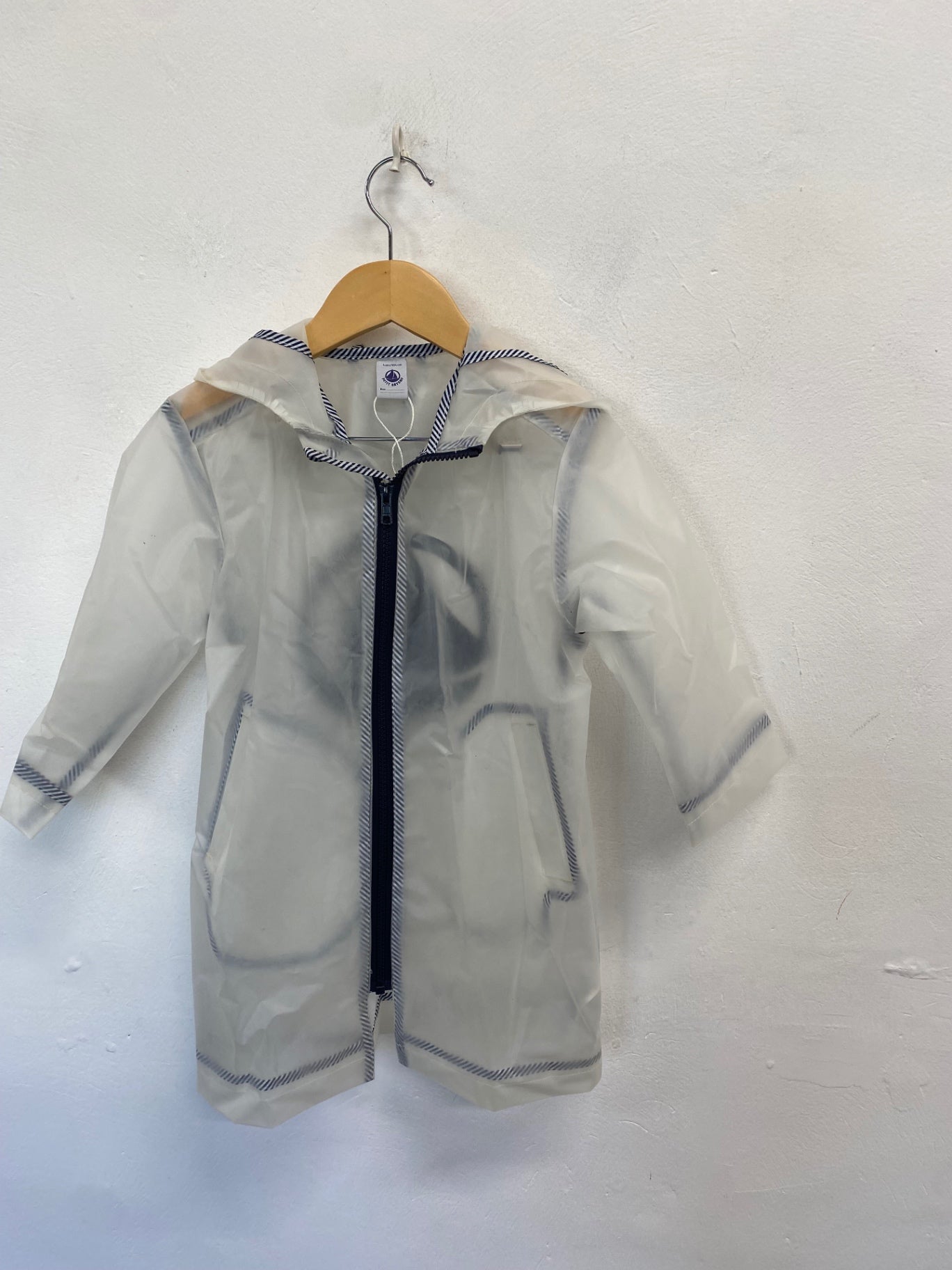 Classic boys Petit bateau Raincoat 4yrs Transparent SJ567