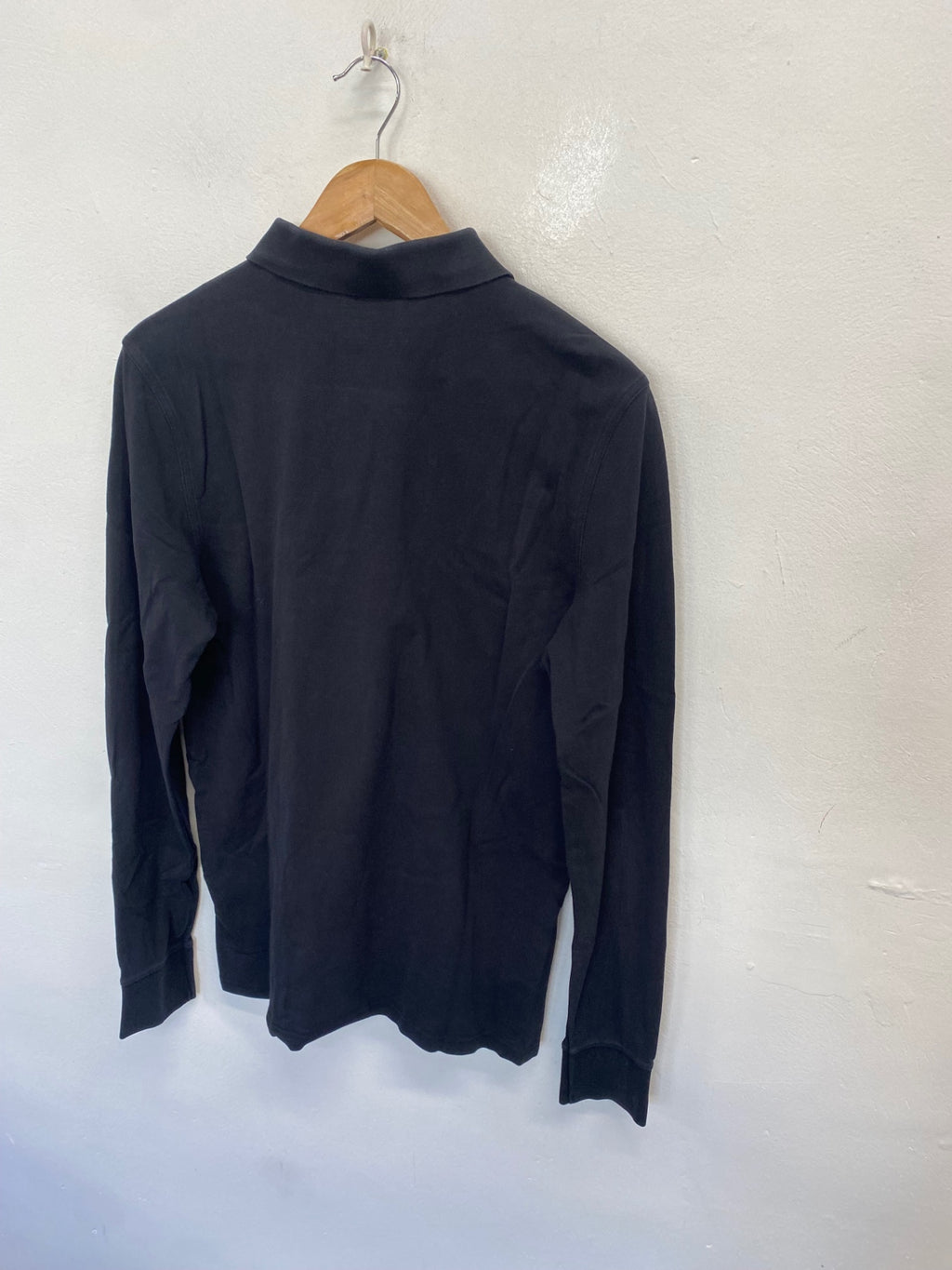 Classic men’s Gant Polo Shirt UK L Black long sleeve GL568