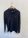 Classic men’s Gant Polo Shirt UK L Black long sleeve GL568