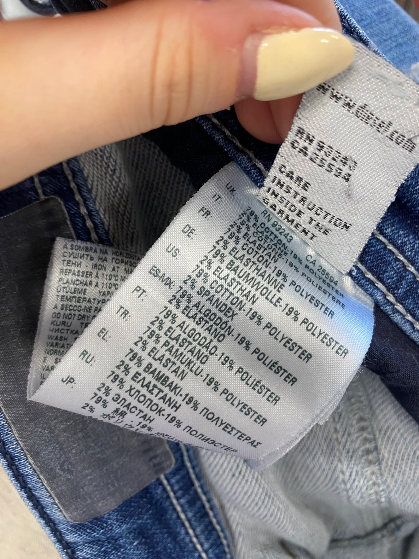 Stunning Diesel Jeans W32" Blue y2k style straight NB563